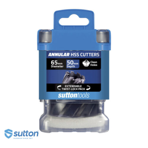 Sutton 65mm Ø 50mm Depth Annular Cutter HSS TiAlN